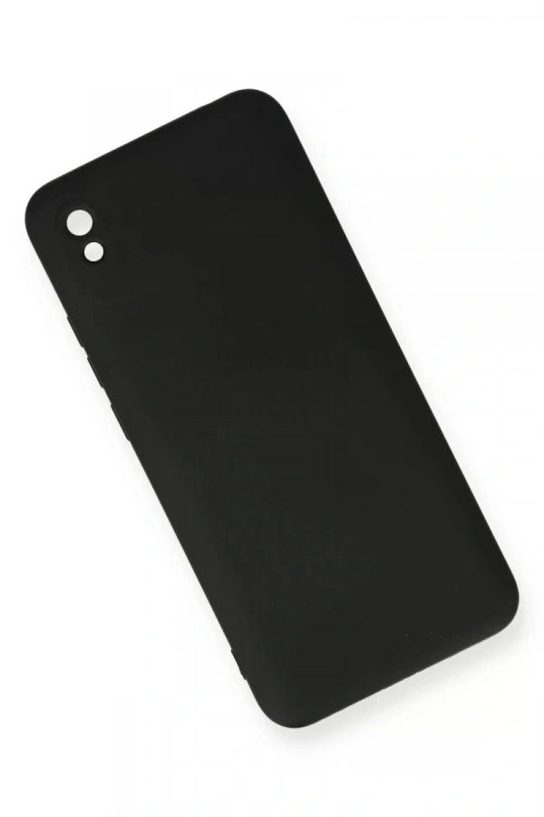 Xiaomi Redmi 9A Kılıf Nano içi Kadife Silikon - Siyah