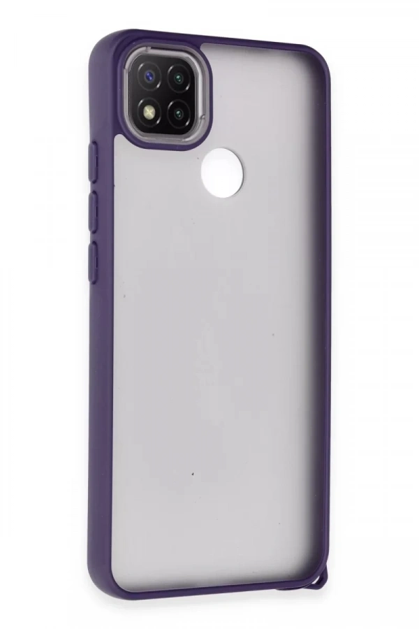 Xiaomi Redmi 9C Kılıf Elegant Kapak - Derin Mor