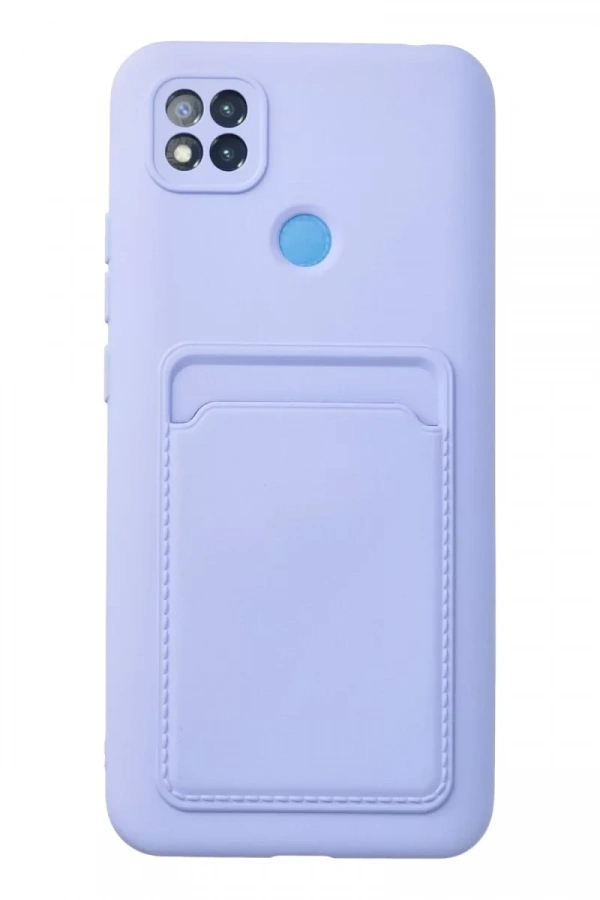 Xiaomi Redmi 9C Kılıf Kelvin Kartvizitli Silikon - Lila