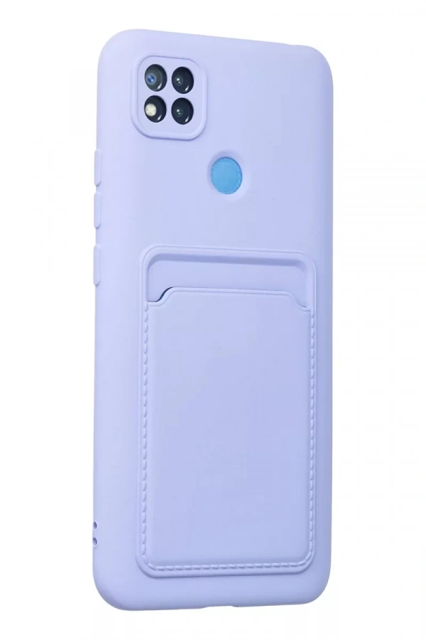 Xiaomi Redmi 9C Kılıf Kelvin Kartvizitli Silikon - Lila