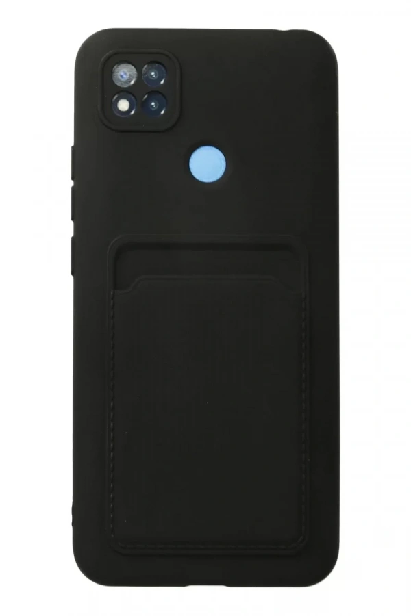 Xiaomi Redmi 9C Kılıf Kelvin Kartvizitli Silikon - Siyah
