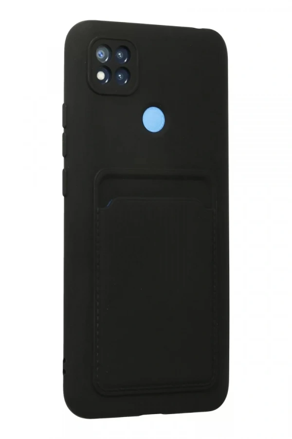 Xiaomi Redmi 9C Kılıf Kelvin Kartvizitli Silikon - Siyah