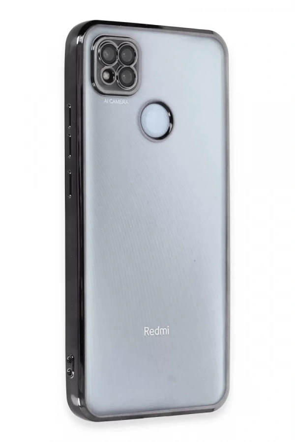 Xiaomi Redmi 9C Kılıf Lensli Silikon - Siyah