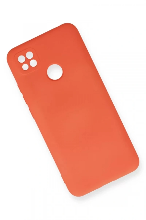 Xiaomi Redmi 9C Kılıf Nano içi Kadife Silikon - Turuncu