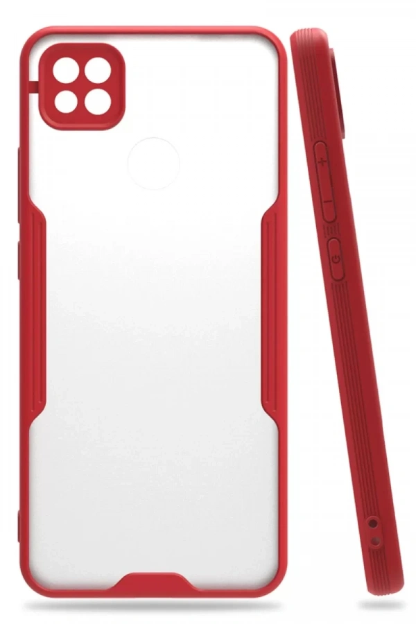 Xiaomi Redmi 9C Kılıf Platin Silikon - Kırmızı