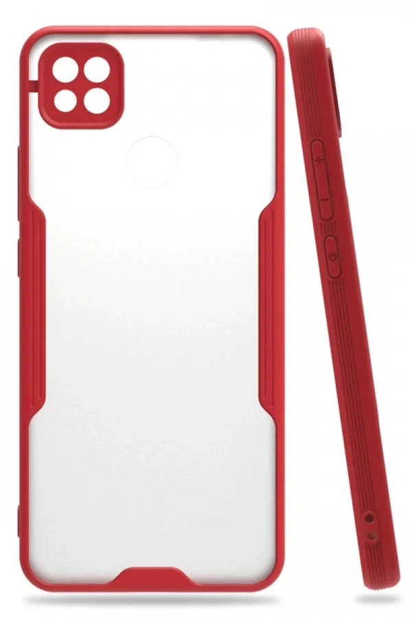 Xiaomi Redmi 9C Kılıf Platin Silikon - Kırmızı