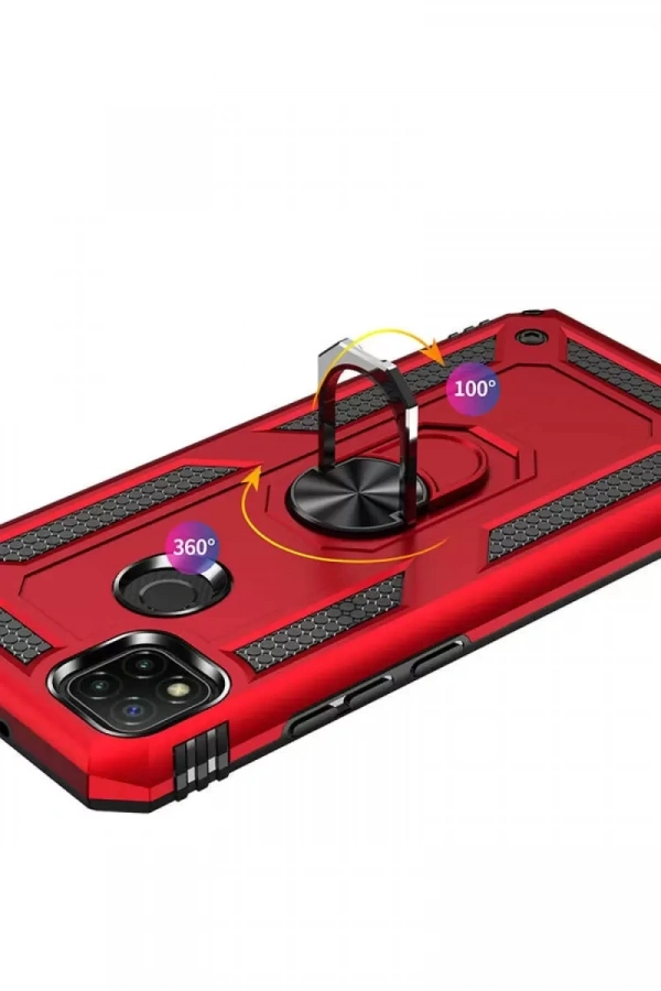Xiaomi Redmi 9C Kılıf Sofya Yüzüklü Silikon Kapak - Gold