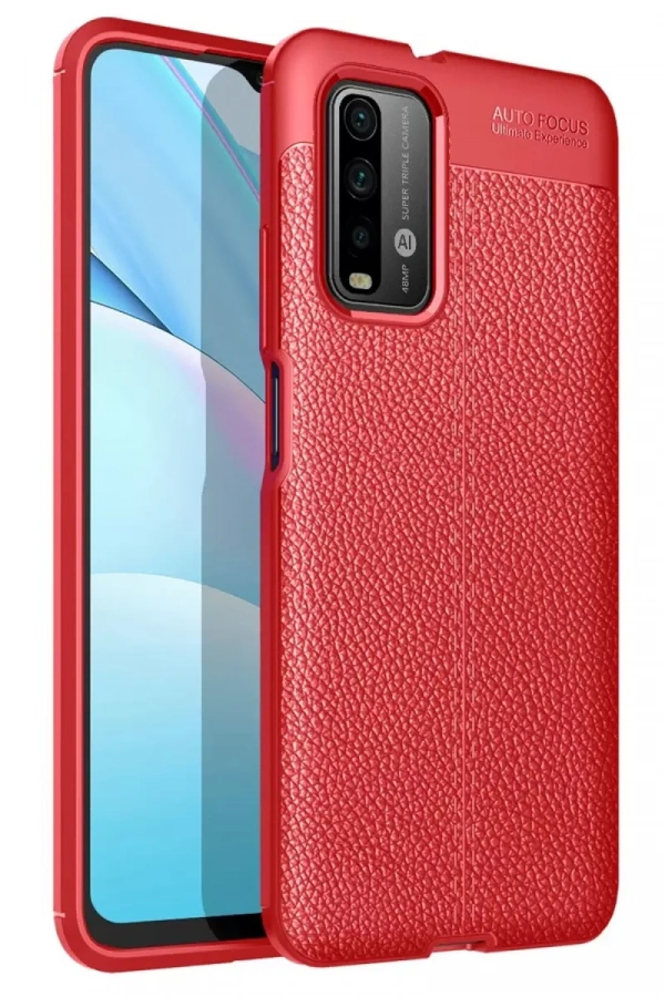 Xiaomi Redmi 9T Kılıf Auto Focus Kapak - Kırmızı