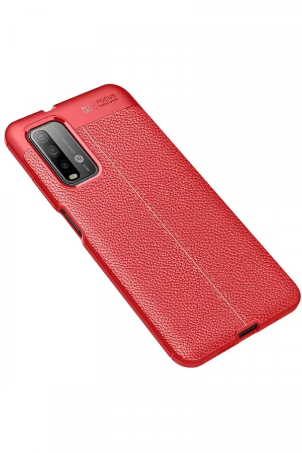 Xiaomi Redmi 9T Kılıf Auto Focus Kapak - Kırmızı