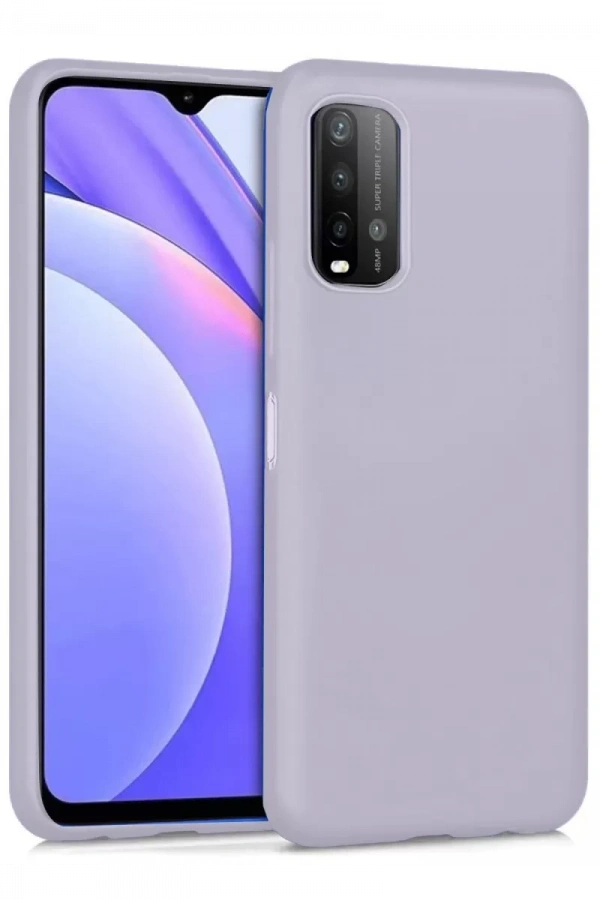 Xiaomi Redmi 9T Kılıf Nano içi Kadife Silikon - Lila