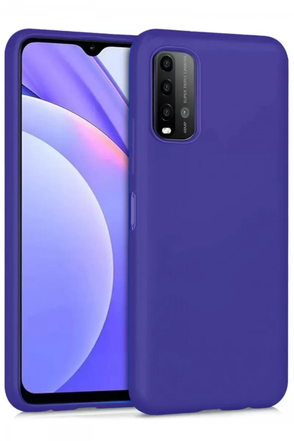 Xiaomi Redmi 9T Kılıf Nano içi Kadife Silikon - Mor