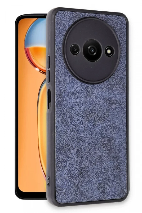 Xiaomi Redmi A3 4G Kılıf Aras Deri Kapak - Lacivert