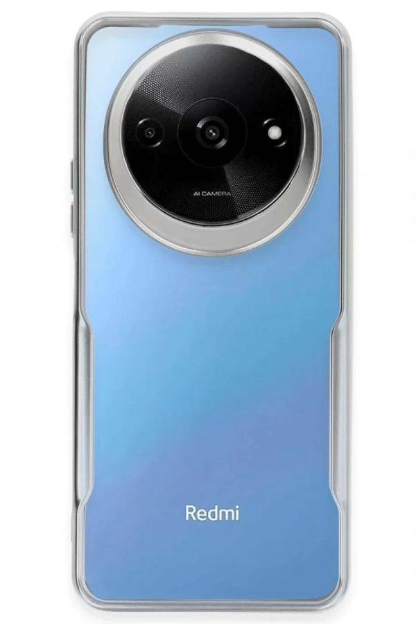 Xiaomi Redmi A3 4G Kılıf Boyi Silikon Kapak - Gümüş