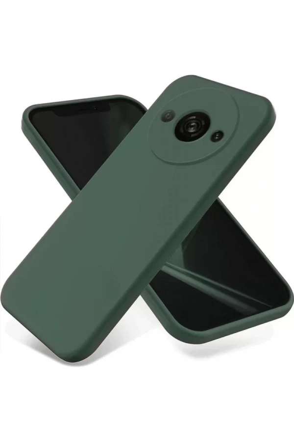 Xiaomi Redmi A3 4G Kılıf First Silikon - Koyu Yeşil