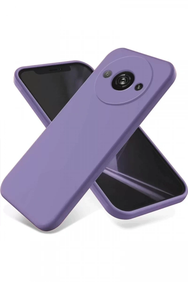 Xiaomi Redmi A3 4G Kılıf First Silikon - Lila