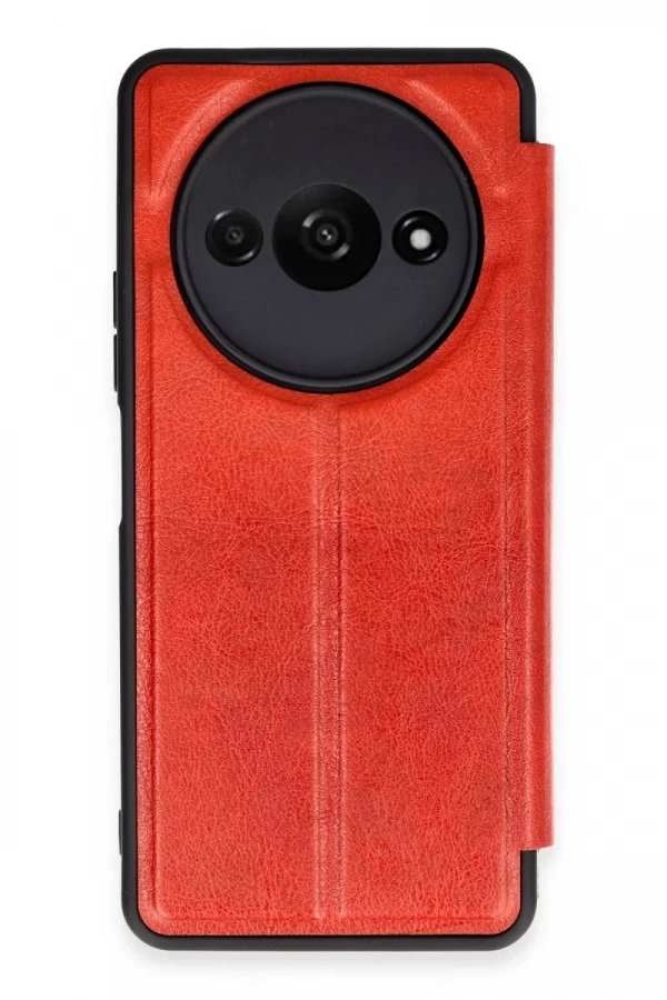Xiaomi Redmi A3 4G Kılıf Flip Cover - Kırmızı