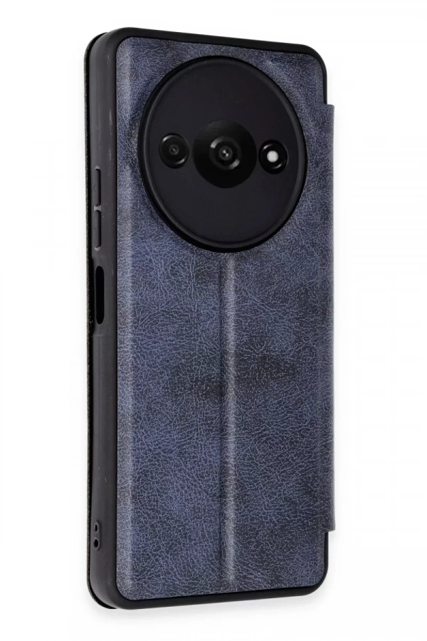 Xiaomi Redmi A3 4G Kılıf Flip Cover - Lacivert