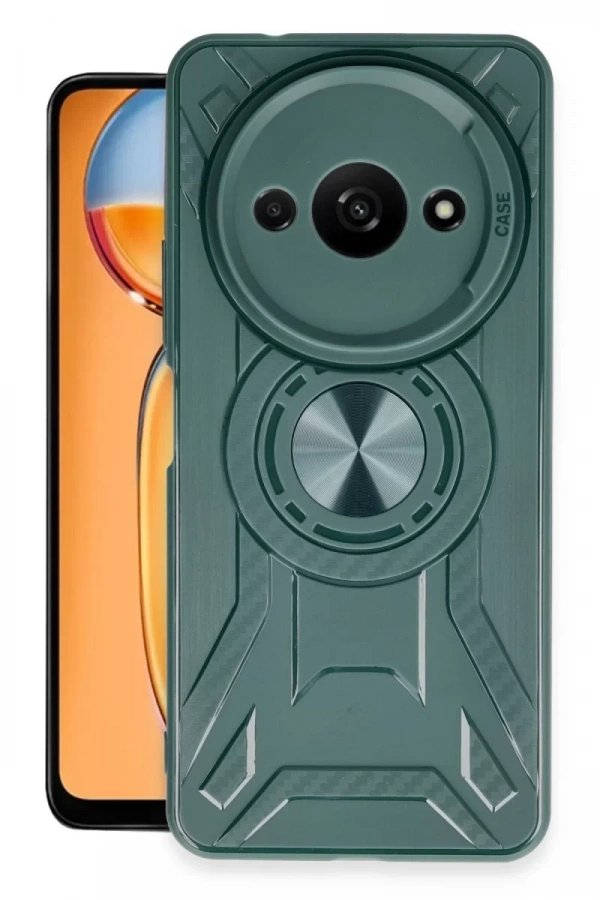 Xiaomi Redmi A3 4G Kılıf Lincoln Silikon - Koyu Yeşil