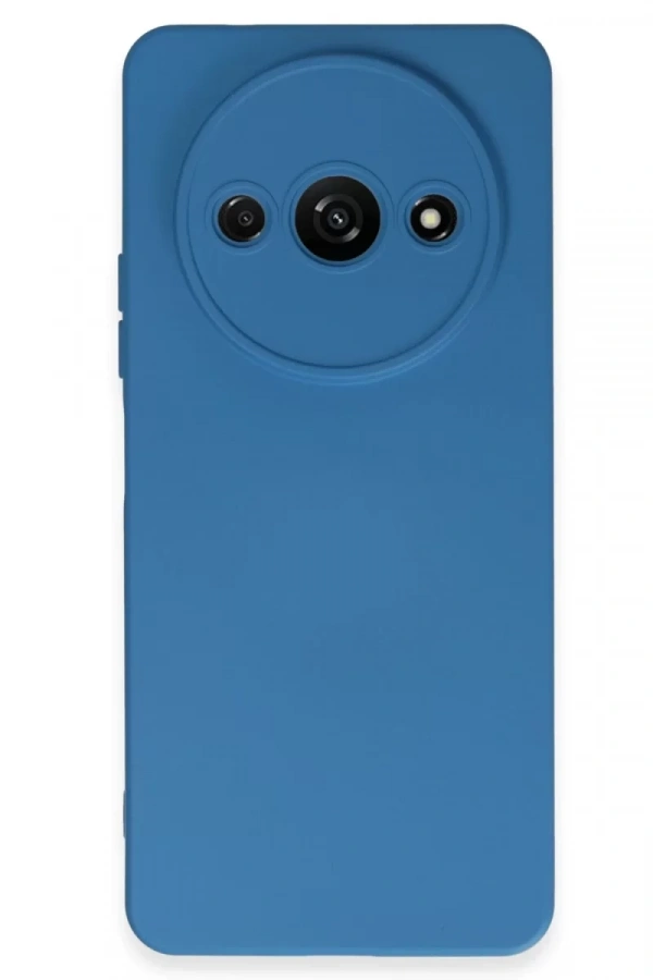 Xiaomi Redmi A3 4G Kılıf Nano içi Kadife Silikon - Mavi