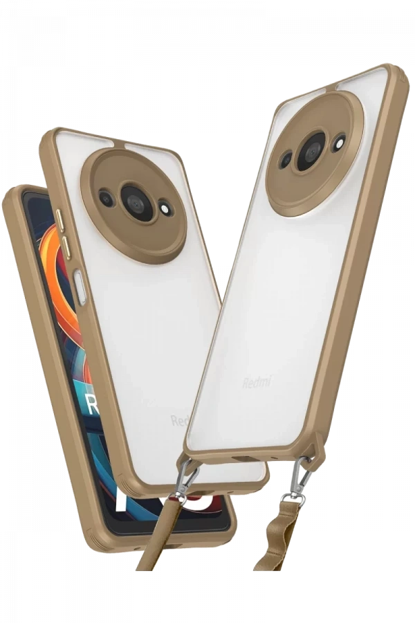 Xiaomi Redmi A3 4G Kılıf Penta Silikon Kılıf - Çöl Titanyum