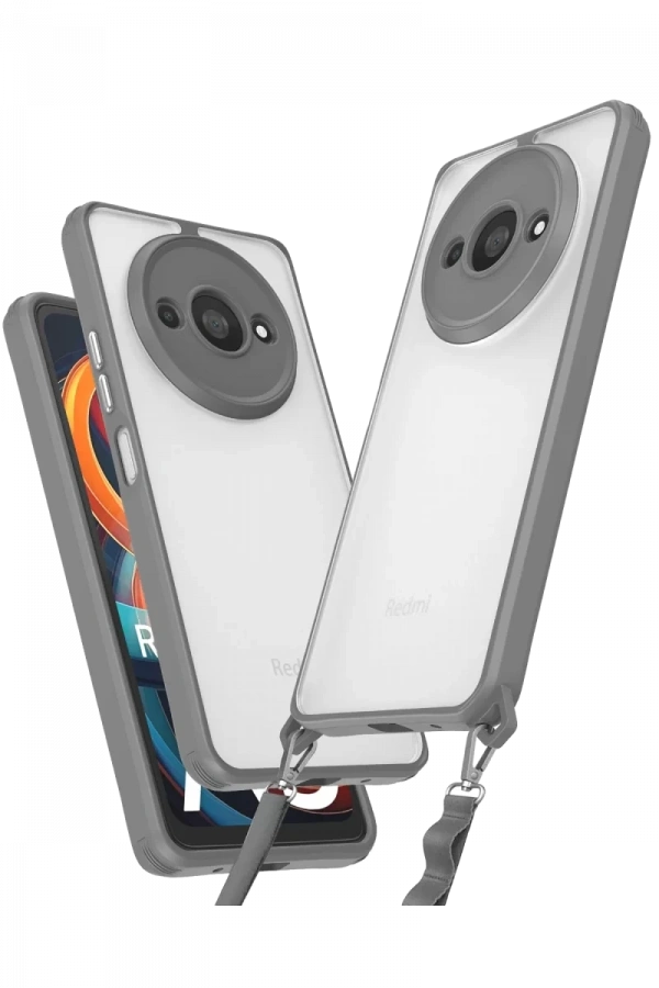 Xiaomi Redmi A3 4G Kılıf Penta Silikon Kılıf - Titan Gri