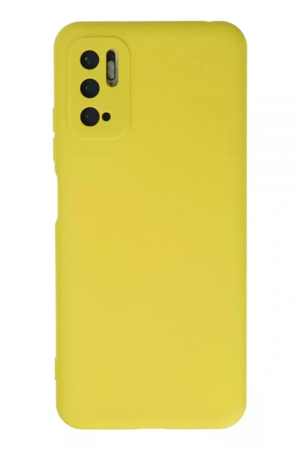 Xiaomi Redmi Note 10 5G Kılıf Nano içi Kadife Silikon - Sarı
