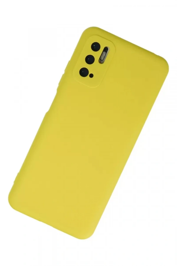 Xiaomi Redmi Note 10 5G Kılıf Nano içi Kadife Silikon - Sarı