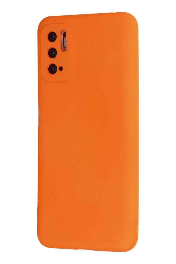 Xiaomi Redmi Note 10 5G Kılıf Nano içi Kadife Silikon - Turuncu