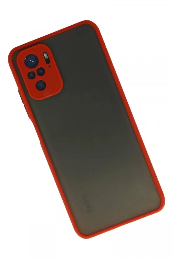 Xiaomi Redmi Note 10 Kılıf Montreal Silikon Kapak - Kırmızı