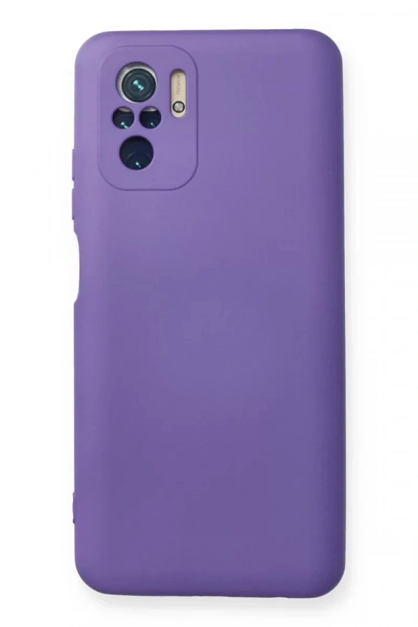 Xiaomi Redmi Note 10 Kılıf Nano içi Kadife Silikon - Mor