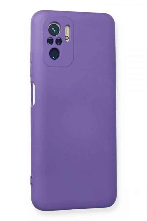 Xiaomi Redmi Note 10 Kılıf Nano içi Kadife Silikon - Mor