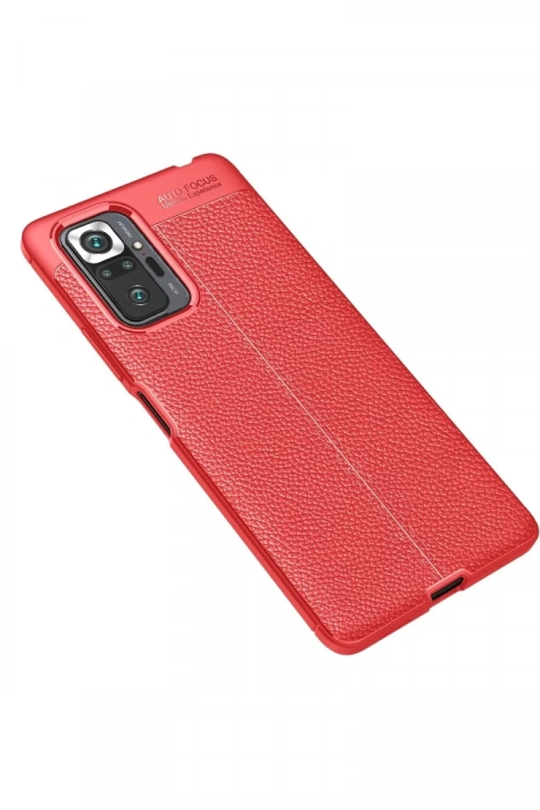 Xiaomi Redmi Note 10 Pro Kılıf Auto Focus Kapak - Kırmızı