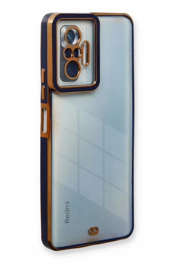 Xiaomi Redmi Note 10 Pro Kılıf Liva Lens Silikon - Mavi