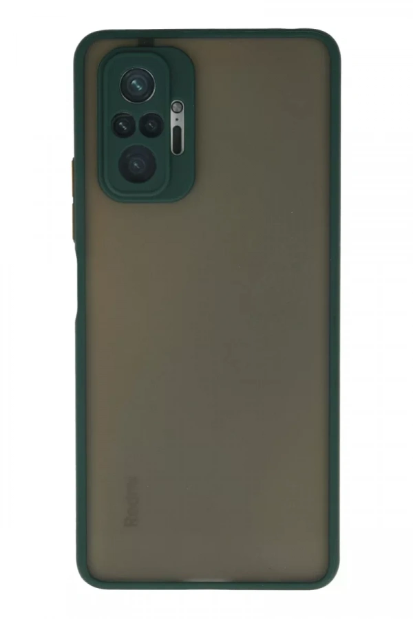 Xiaomi Redmi Note 10 Pro Kılıf Montreal Silikon Kapak - Yeşil