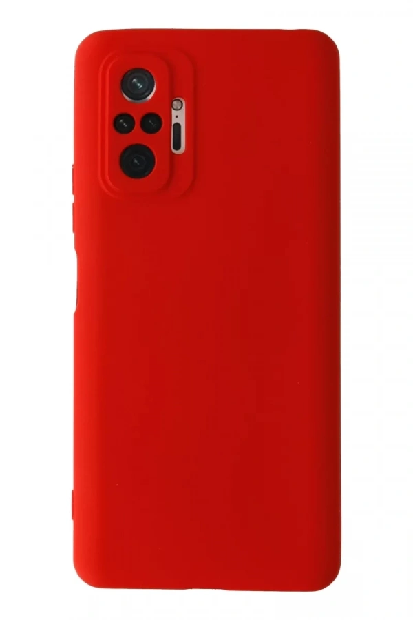 Xiaomi Redmi Note 10 Pro Kılıf Nano içi Kadife Silikon - Kırmızı
