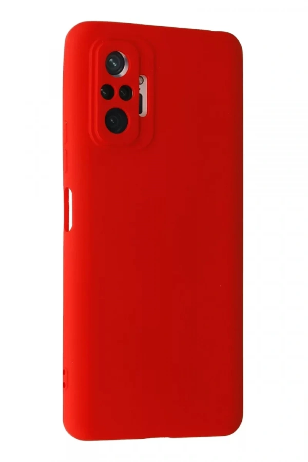 Xiaomi Redmi Note 10 Pro Kılıf Nano içi Kadife Silikon - Kırmızı