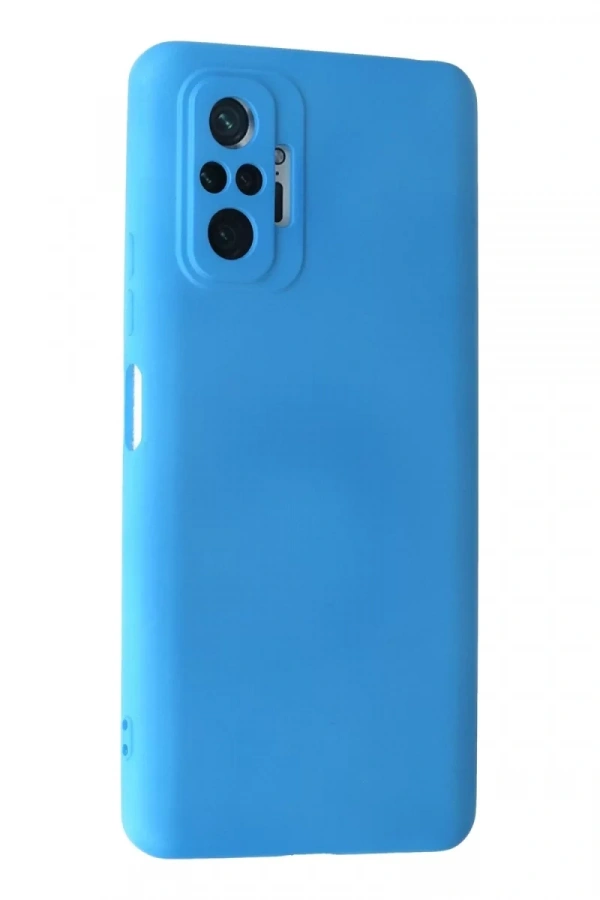Xiaomi Redmi Note 10 Pro Kılıf Nano içi Kadife Silikon - Mavi