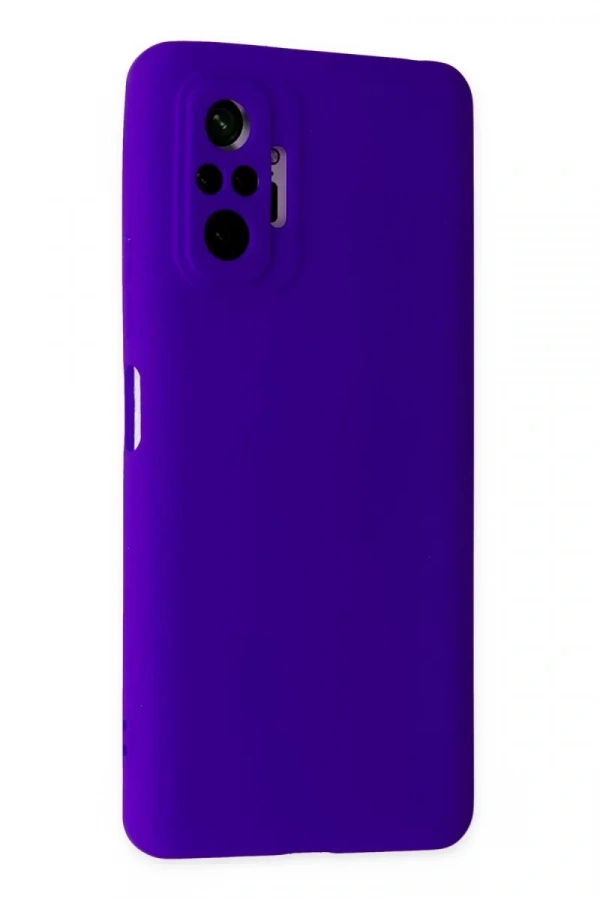 Xiaomi Redmi Note 10 Pro Kılıf Nano içi Kadife Silikon - Mor
