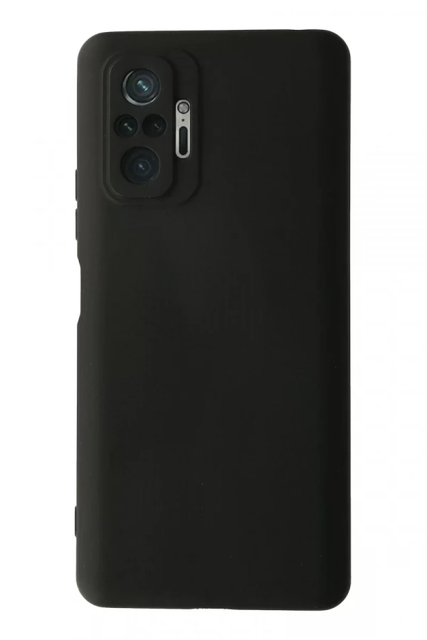 Xiaomi Redmi Note 10 Pro Kılıf Nano içi Kadife Silikon - Siyah