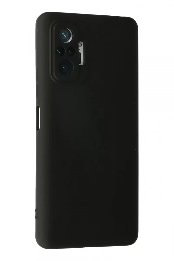 Xiaomi Redmi Note 10 Pro Kılıf Nano içi Kadife Silikon - Siyah