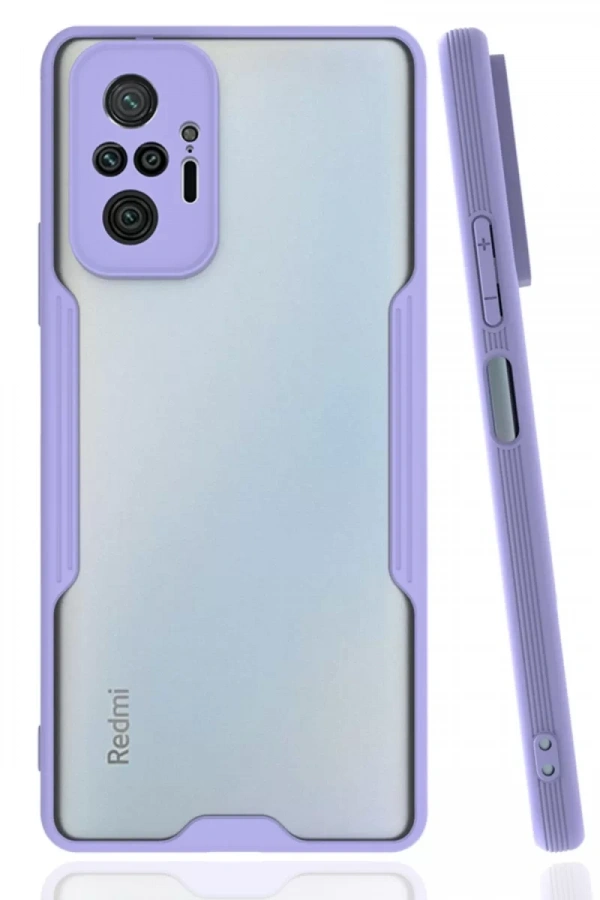 Xiaomi Redmi Note 10 Pro Kılıf Platin Silikon - Lila