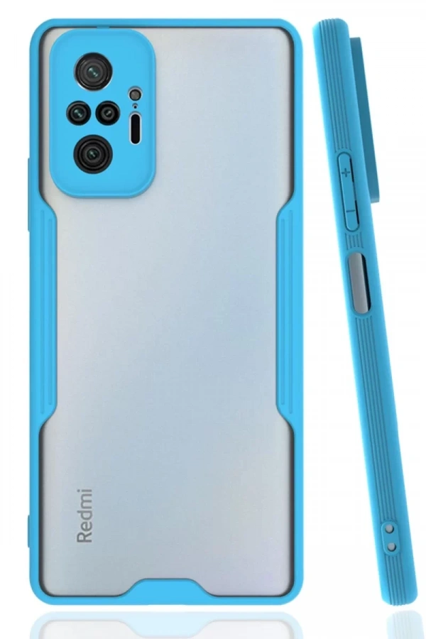 Xiaomi Redmi Note 10 Pro Kılıf Platin Silikon - Mavi