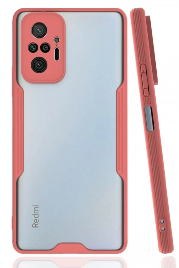 Xiaomi Redmi Note 10 Pro Kılıf Platin Silikon - Pembe