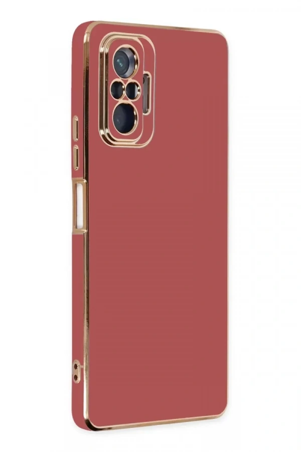 Xiaomi Redmi Note 10 Pro Kılıf Volet Silikon - Kırmızı