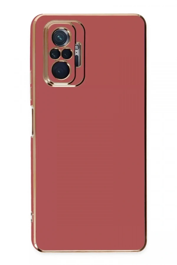 Xiaomi Redmi Note 10 Pro Kılıf Volet Silikon - Kırmızı