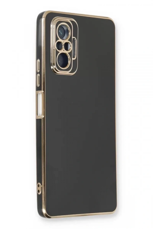 Xiaomi Redmi Note 10 Pro Kılıf Volet Silikon - Siyah
