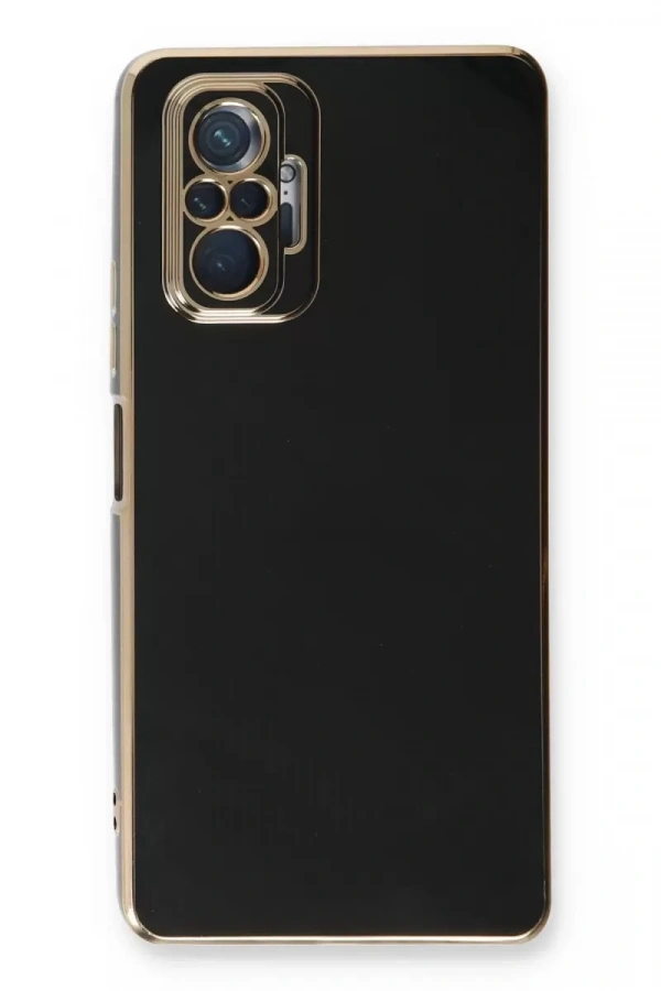 Xiaomi Redmi Note 10 Pro Kılıf Volet Silikon - Siyah