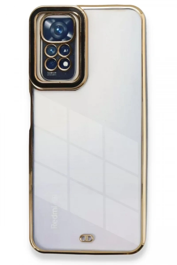 Xiaomi Redmi Note 11 Kılıf Liva Lens Silikon - Siyah