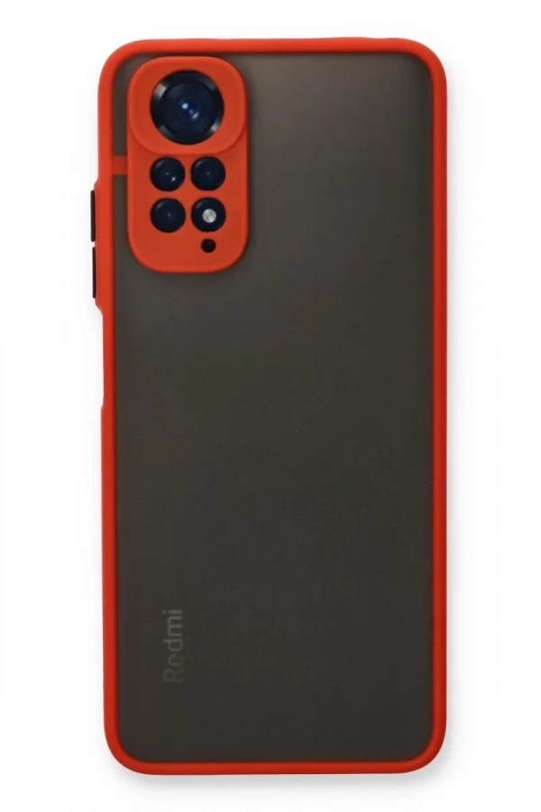 Xiaomi Redmi Note 11 Kılıf Montreal Silikon Kapak - Kırmızı