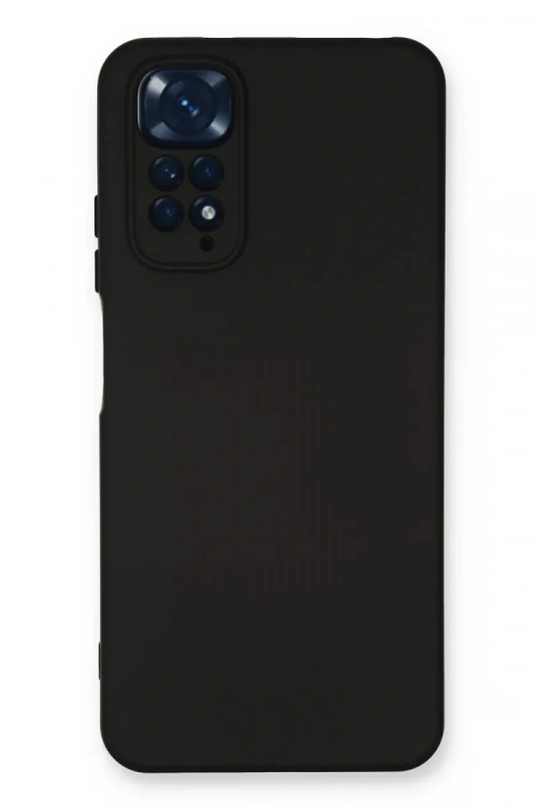 Xiaomi Redmi Note 11 Kılıf Nano içi Kadife Silikon - Siyah